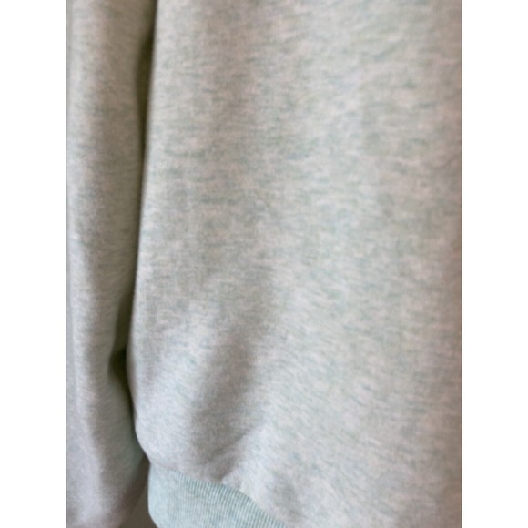 Under Armour L/s Heathered Mint Green Crew Neck Loose Sweatshirt Med Crop - Picture 7 of 8
